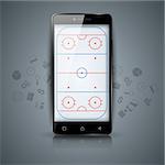 Hockey court. Sport temlate sport. Vector eps 10