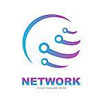 Abstract network connection vector. Global network technology. EPS 10