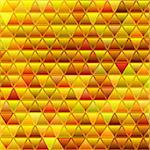 abstract vector stained-glass triangle mosaic background - golden