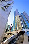 Hong Kong Cityscape with The IFC Building, Exchange Square and Jardine House, Hong Kong, China, Asia