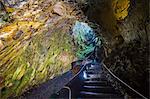 Algar do Carvao Natural Reserve cave, Island of Terceira, Azores, Portugal, Atlantic, Europe