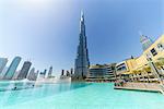 Burj Khalifa and Dubai Mall, Downtown, Dubai, United Arab Emirates, Middle East