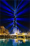 Burj Khalifa Light and Laser Show, Dubai Mall and Burj Khalifa Lake, Dubai, United Arab Emirates, Middle East