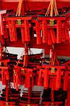 Small torii votive offerings, Fushimi Inari shrine, Kyoto, Japan, Asia