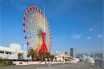 Ferris wheel at harbour, Kobe, Kansai, Japan, Asia