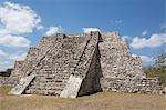 Northwest Temple, Mayan Ruins, Mayapan Archaeological Site, Yucatan, Mexico, North America