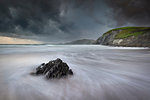 Coumeenoole Beach, Blasket Islands in background, Ireland