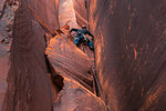 Trad climbing, Indian Creek, Moab, Utah, USA