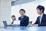 Japanese businesspeople in a meeting