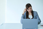 Japanese businesswoman in the office