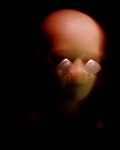 1970s SCI-FI MYSTERIOUS WEIRD EXTRA TERRESTRIAL ALIEN FACE HUMAN LIKE BALD HEAD STRANGE SCARY BLURRY EYES