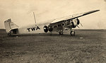 1930s TWA TRANS WORLD AIRLINES FORD TRI-MOTOR TRIMOTOR AIRPLANE