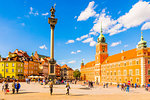 Royal Castle and Sigismund's Column in Plac Zamkowy (Castle Square), Old Town, UNESCO World Heritage Site, Warsaw, Poland, Europe