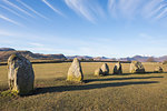 Standing stones at Castlerigg Stone Circle near Keswick, Lake District National Park, UNESCO World Heritage Site, Cumbria, England, United Kingdom, Europe