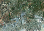 Color satellite image of Harare, capital city of Zimbabwe. Image collected on September 19, 2017 by Sentinel-2 satellites.