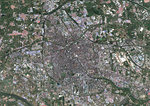 Color satellite image of Tianjin, China. Image collected on September 22, 2017 by Sentinel-2 satellites.