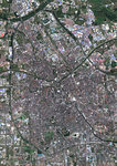 Color satellite image of Tianjin, China. Image collected on September 22, 2017 by Sentinel-2 satellites.