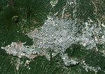 Color satellite image of San Salvador, capital city of El Salvador. Image collected on January 15, 2017 by Sentinel-2 satellites.