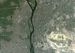 Color satellite image of Cairo, capital city of Egypt. Image collected on October 01, 2017 by Sentinel-2 satellites.