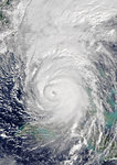 Satellite image of Hurricane Irma in 2017 over the Caribbean. Image taken on September 10, 2017.
