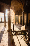 Palazzo Terzi (Terzi Palace) baroque architecture in Upper Town (Città Alta). Bergamo, Lombardy, Italy.