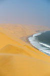 The wild and sandswept coastline of Sandwich Harbour,Namib Naukluft National Park,Namibia,Africa