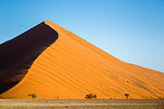 People climbing on the huge dune in the Sossusvlei desert,Namib Naukluft National Park,Namibia,Africa