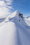 The snow capped peaks of Fontana valley. Fontana valley, Sondrio district, Lombardy, Italy