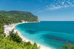 Sirolo, province of Ancona, Marche, Italy, Europe. The beach of San Michele is a part of the Regional Natural Park of the Conero