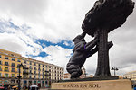 Statue of El Oso y El Madrono also called Bear and the Strawberry Tree, Plaza de la Puerta del Sol, Madrid, Spain