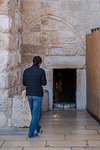 Entrance of Church of the Nativity, Bethlehem, West Bank, Palestine