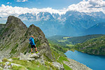Rhaetian Alps and Dolomiti of Brenta in summer season Europe, Italy, Trentino, Patascoss, Madonna di Campiglio