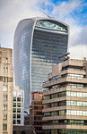 London financial district and the 20 Fenchurch Street Skyscraper. London, United Kingdom.