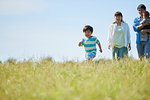 Japanese family at the park