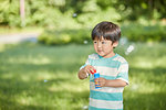 Japanese kid at the park