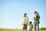 Japanese family at the park