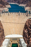 Hoover Dam and lake, border of Arizona and Nevada, United States of America, North America