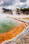The Champagne pool, Wai-o-tapu Thermal Wonderland, geothermal area, Waiotapu, Rotorua, North Island, New Zealand, Pacific