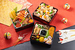 Japanese New Year traditional Osechi dishes