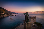 Statue of Saint Francis of Assisi, Monterosso al Mare, Cinque Terre, Liguria, Italy