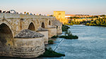 Roman Bridge, UNESCO World Heritage Site, over Guadalquivir River, Cordoba, Andalucia, Spain, Europe