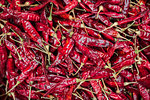 Chillies for sale at a spice market in Fort Kochi (Cochin), Kerala, India, Asia