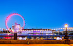 The London Eye, a ferris wheel on the South Bank of the River Thames, London, England, United Kingdom, Europe