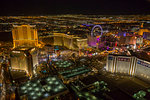 View of Las Vegas and the suburbs from helicopter at night, Las Vegas, Nevada, United States of America, North America