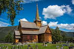 Lom Stave Church in Otta Valley in Norway