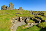 Jarlshof Prehistoric and Norse Settlement, 4000 years old, Sumburgh Head, Mainland, Shetland Islands, Scotland, United Kingdom, Europe