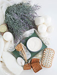 Lavender and skincare products