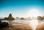 Rocks at El Matador beach, Malibu, California, USA