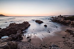 Seascape at sunrise, Monterey Bay area, California, USA