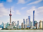 View of Pudong from the Bund, Shanghai, China